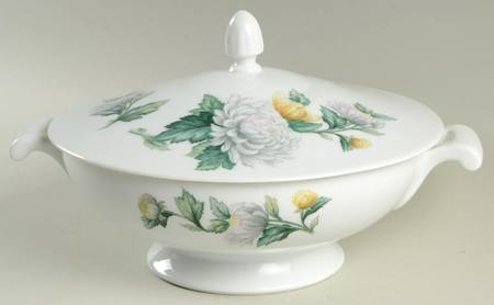 Chrysanthemum (Coupe, No Trim) Round Covered Vegetable