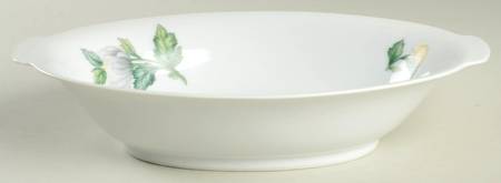 Chrysanthemum (Coupe, No Trim) 10" Oval Vegetable Bowl