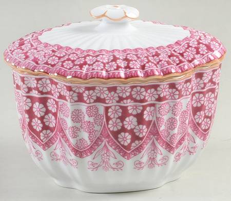 Primrose Rose (Luster Trim) Sugar Bowl & Lid