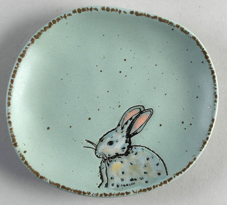 Easter Bunny Tidbit Plate