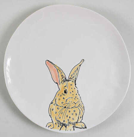 Easter Bunny Dinner Plate by Spectrum
