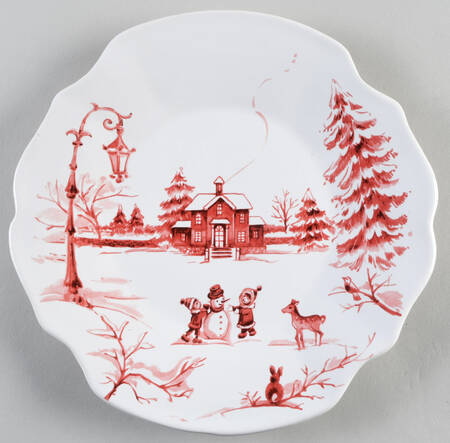 Snowy Lane Salad Plate