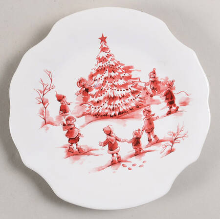 Snowy Lane Appetizer Plate
