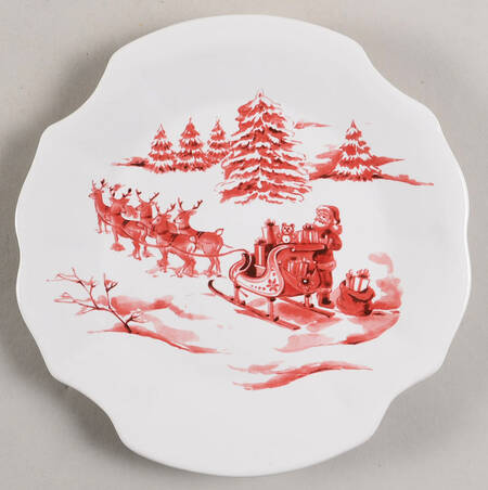 Snowy Lane Appetizer Plate