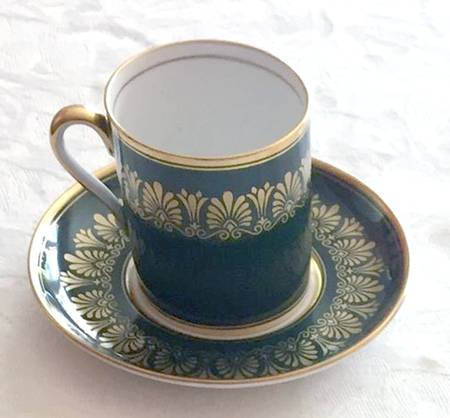 Esperia Flat Demitasse Cup & Saucer Set