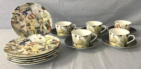 SCH808 Flat Cup & Saucer Set