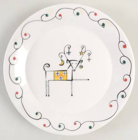 Holiday Patchwork Salad Plate