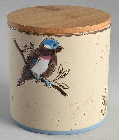 Spring Bird Small Canister & Lid