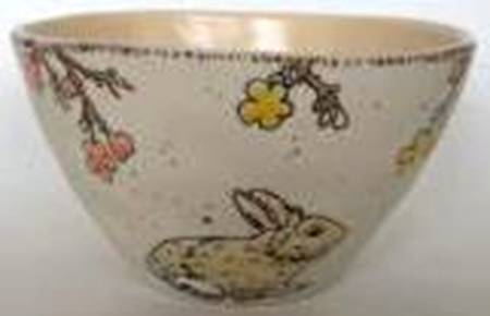 Easter Butterfly Bunny Soup/Cereal Bowl
