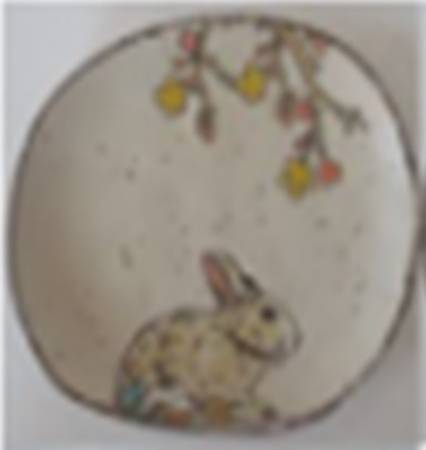Easter Butterfly Bunny Appetizer Plate