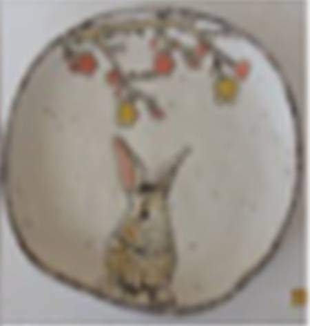 Easter Butterfly Bunny Appetizer Plate