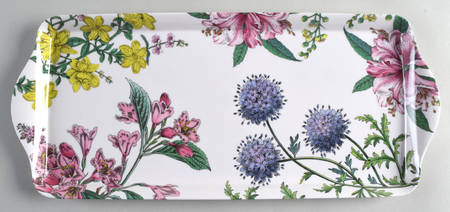 Stafford Blooms 15" Handled Melamine Sandwich Tray