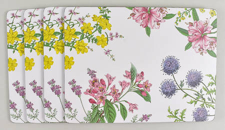 Stafford Blooms Corkboard Placemat - Set of 4
