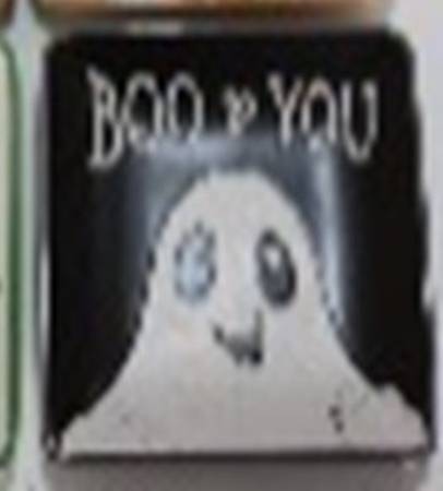 Boo Character Square Salad/Dessert Plate