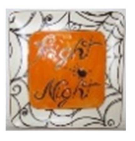 Spooky Night Square Dinner Plate