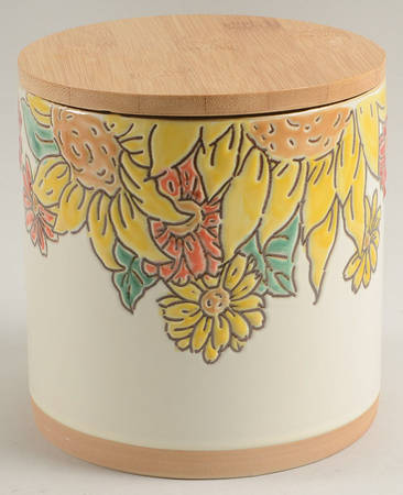 Brandywine Sunflower Medium Canister & Lid