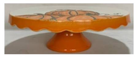 Gold Pumpkin Pedestal Cake Stand