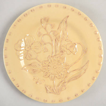 Morning Garden Butter (Yellow) Salad Plate