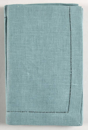 Fine Linens, Napkins (4 Pack) 20" x 20" Aqua Napkin by Sferra