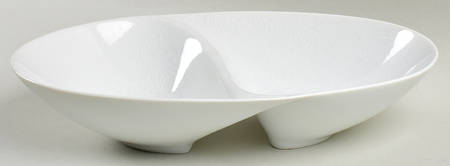 Elegance Oval Divided Vegetable Bowl