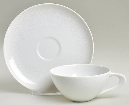 Elegance Flat Cup & Saucer Set
