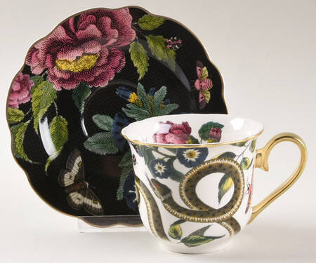 Creatures of Curiosity Flat Cup & Saucer Set