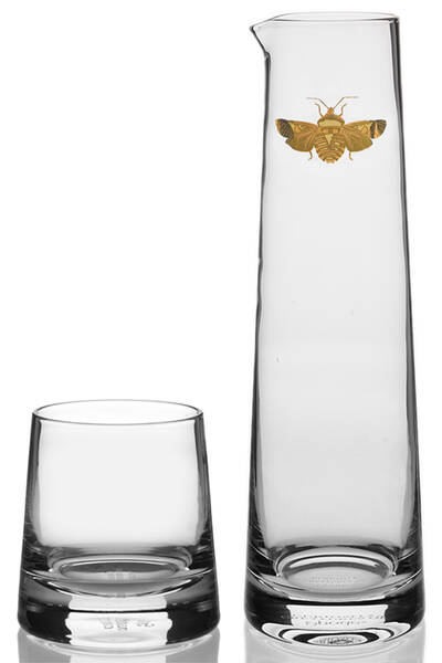 Creatures of Curiosity Glassware 2 Piece Nite Set (Carafe and Tumbler)