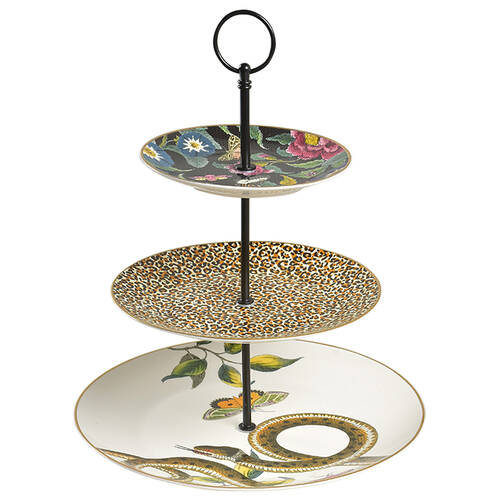 Creatures of Curiosity 3 Tier Serving Tray