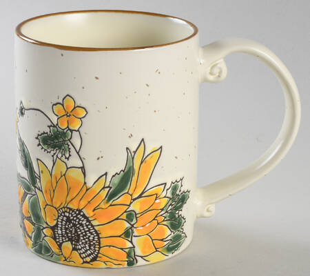 Gold Finch Sunflower Mug