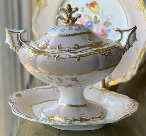 4377 Tureen & Lid w/Underplate