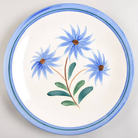 Blue Mountain Daisy 12" Chop Plate (Round Platter)