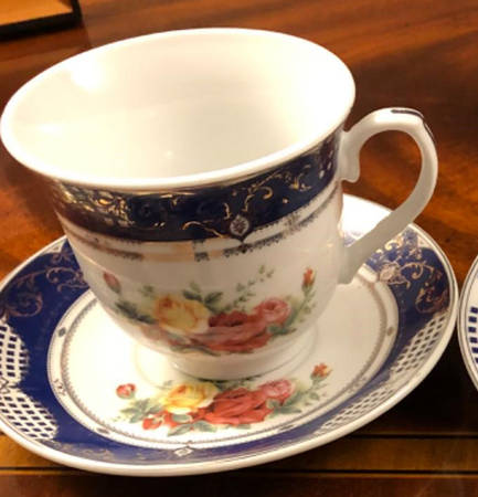 SMJ12 Footed Cup & Saucer Set