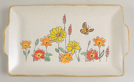 Flower Valley 12" Rectangular Serving Platter