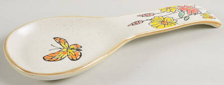 Flower Valley Spoon Rest/Holder (Holds 1 Spoon)