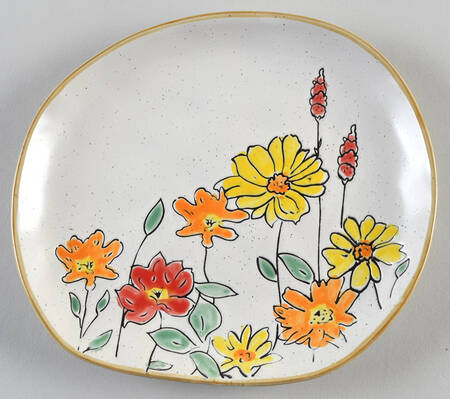 Flower Valley Salad Plate