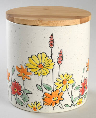 Flower Valley Medium Canister & Lid