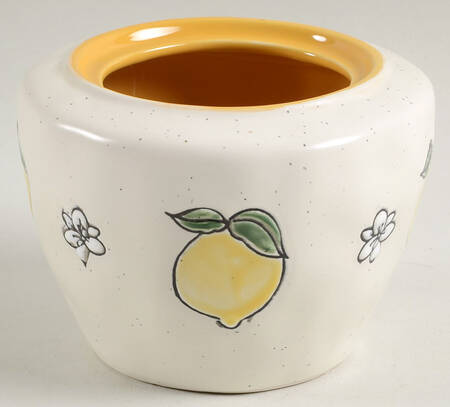Lemon Bloom Sugar Bowl No Lid by Spectrum