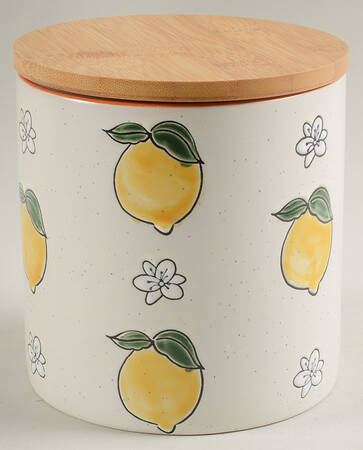 Lemon Bloom Medium Canister & Lid by Spectrum