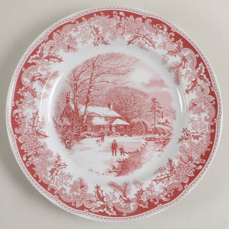 Winter's Eve-Red (Regimental Shape) by Spode
