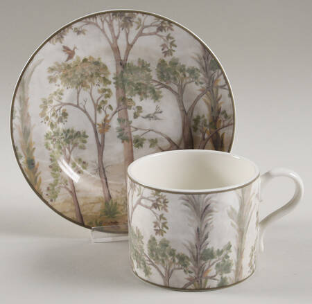 Tall Trees Flat Cup & Saucer Set
