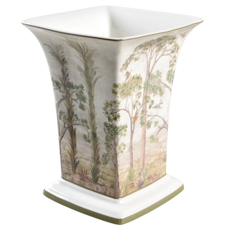Tall Trees 8" Square Vase