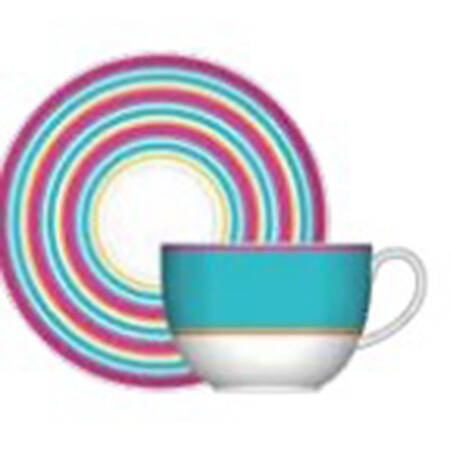 Calypso Breakfast Cup & Saucer Set