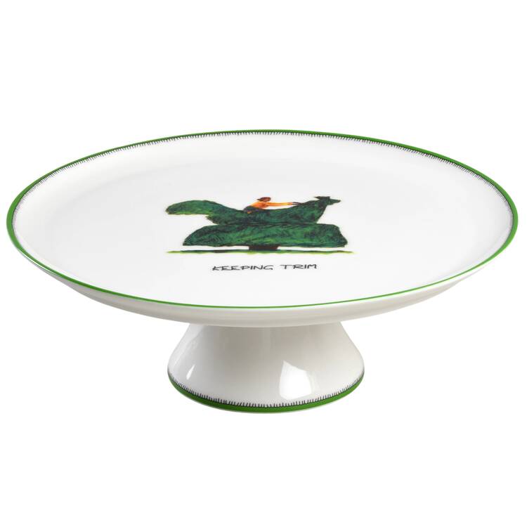 Doodles 10" Diameter Pedestal Cake Stand
