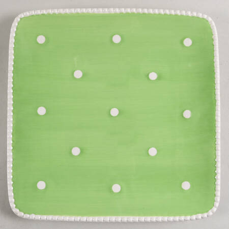 S2V1 Green Square Dinner Plate