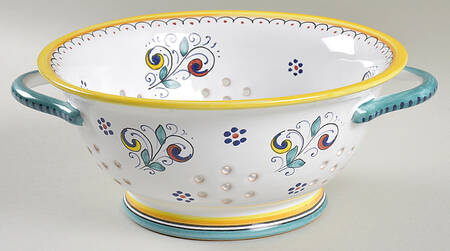 Ricco Deruta Ceramic Colander