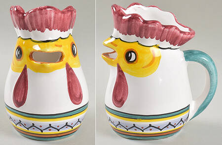 Ricco Deruta Rooster Creamer