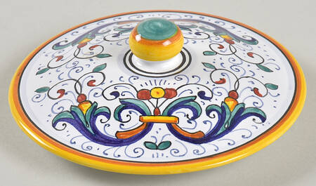 Ricco Deruta Lid for Pierced Potpourri Jar