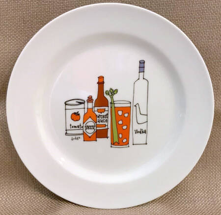 Coctail Canape Plate