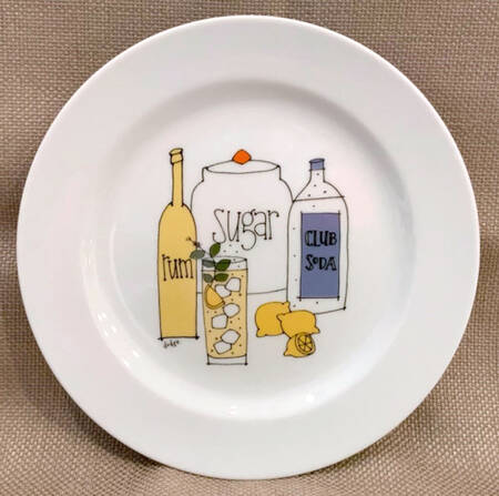 Coctail Canape Plate