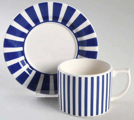 Italian Steccato Flat Cup & Saucer Set
